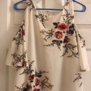 White and Floral Dress